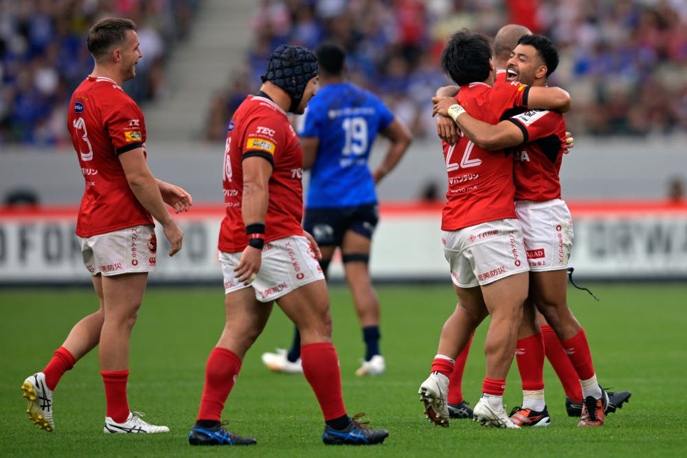 Richie Mo'unga led Brave Lupus Tokyo past Saitama Wild Knights in the Rugby League One Final. Photo: Getty Images