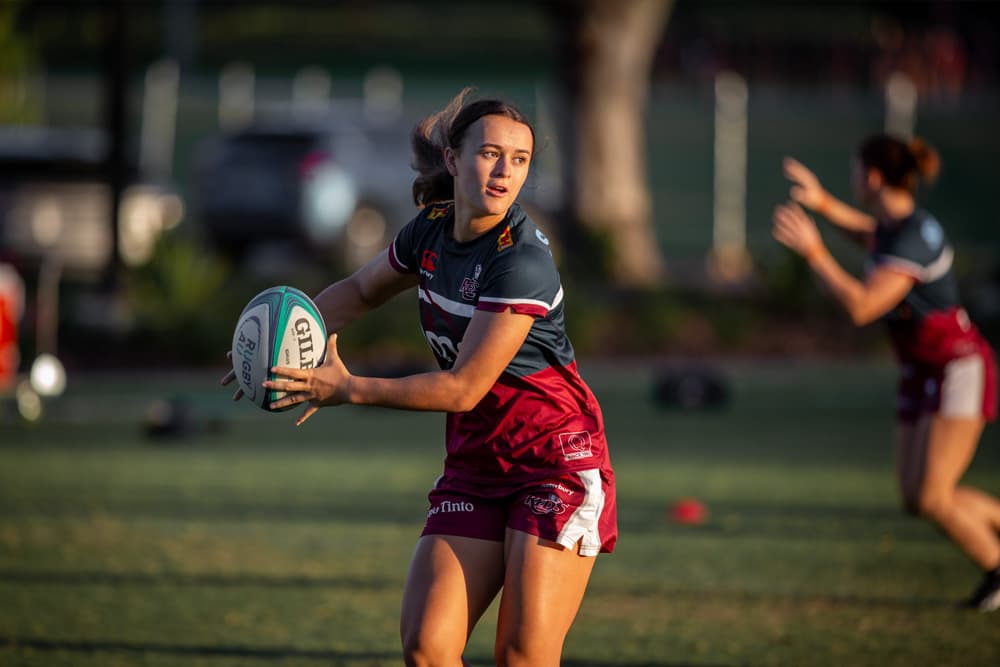 Utility back Ava Wereta will be one of many young players looking to learn off the six capped Wallaroos featured in the Reds' backs