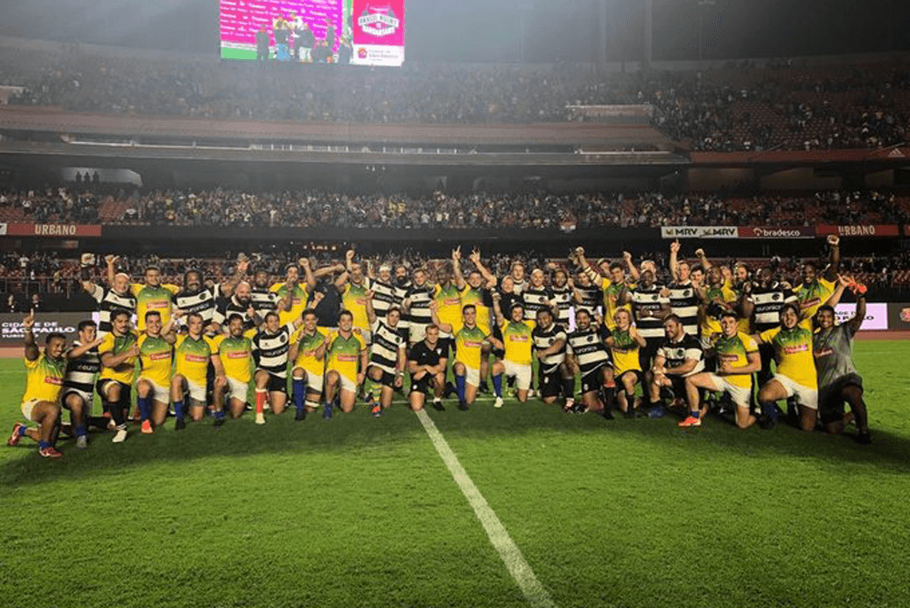 The Barbarians ran away in the second half in Brazil. Photo: Barbarian FC/Twitter