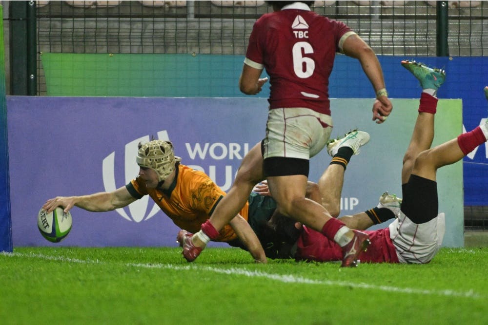 Australia U20s have started their World Championship campaign with a bonus point win over Georgia. Photo: World Rugby