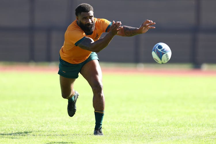 Wallabies winger Marika Koroibete has confirmed he's picked up a fractured wrist. Photo: Getty Images