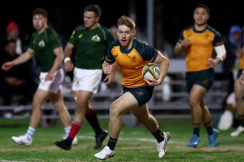 Harry McLaughlin-Phillips was strong for the Junior Wallabies. Photo: Getty Images