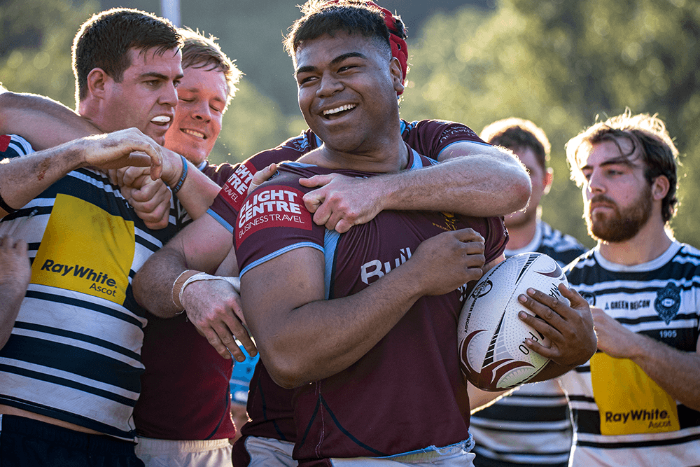 Lona Halaholo was among the stars for UQ. Photo: QRU Media/Brendan Hertel.