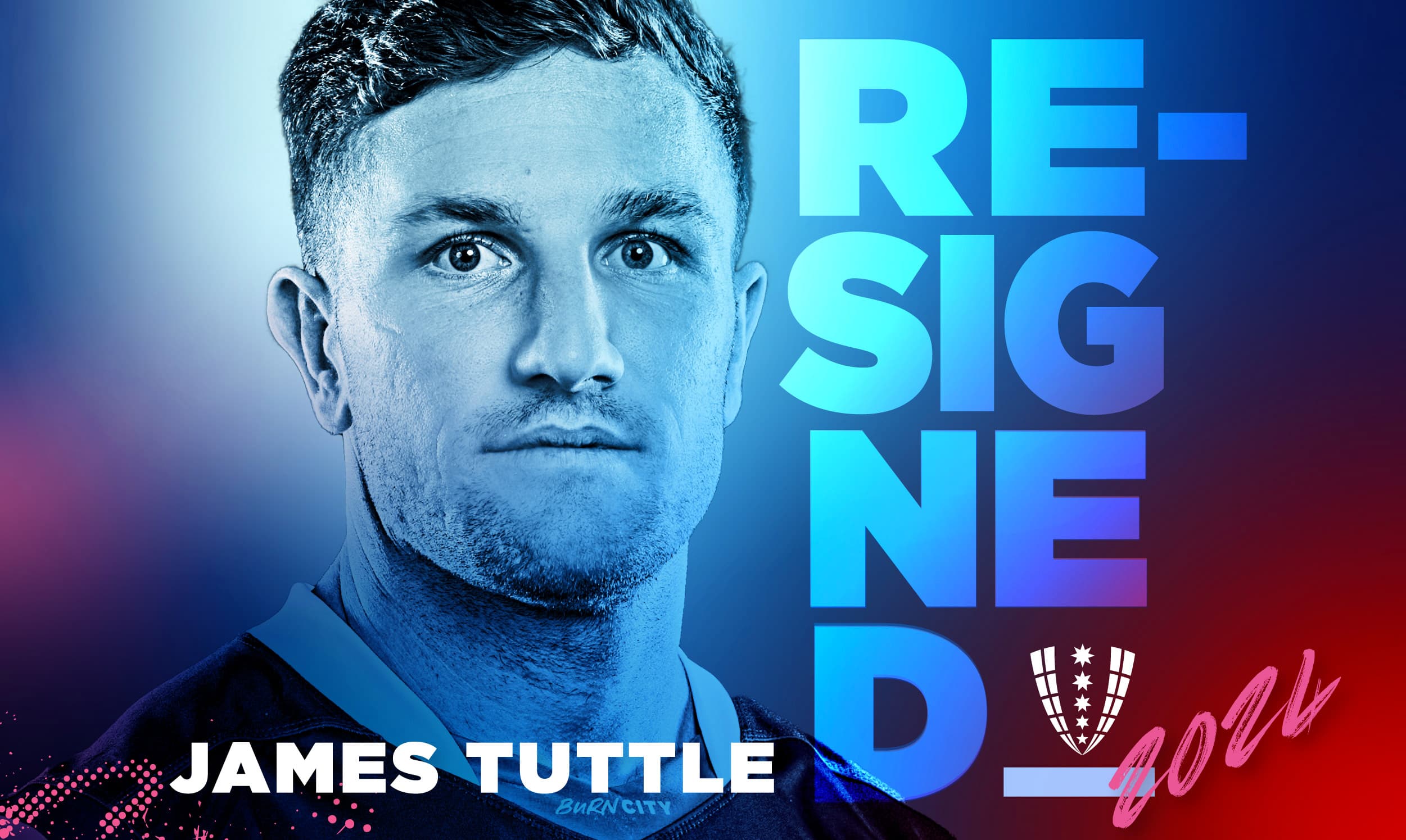 Starting scrum-half James Tuttle has re-signed with the Rebels for two more seasons.