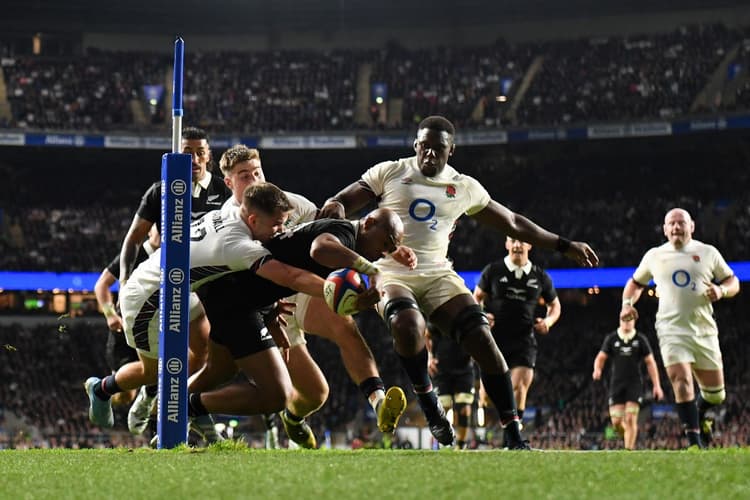 Mark Tele'a reflects on his heroics during the All Blacks' win over England. Photo: Getty Images