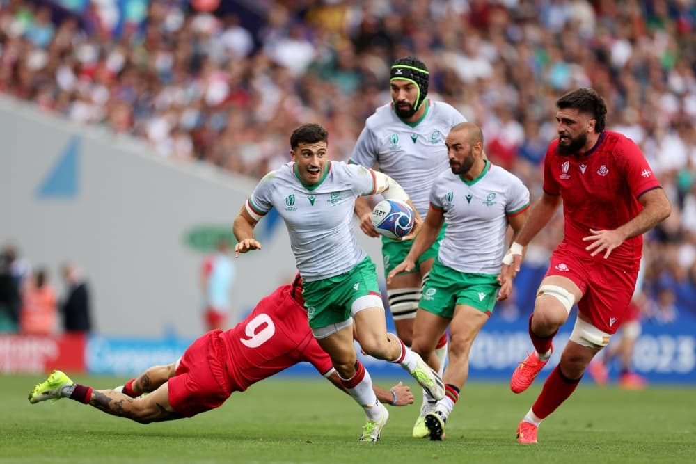 Portugal missed a kick after the siren to defeat Georgia, held to a draw. Photo: Getty Images