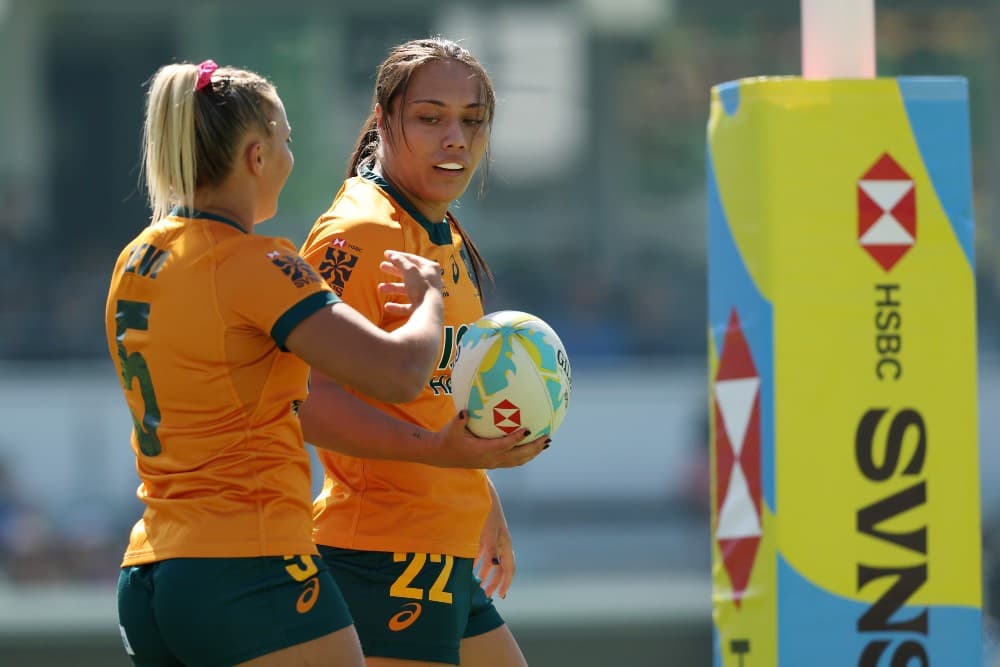 Bienne Terita got a double as Australia shut out South Africa. Photo: Getty Images