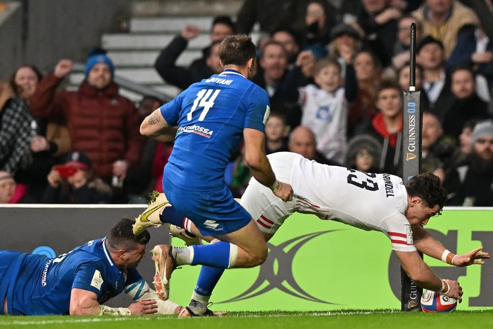 England won their first match under coach Steve Borthwick as they overpowered Italy up front 31-14. Photo: Getty Images