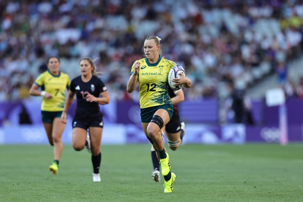 Seven tries in two games from Maddison Levi has ensured Australia's place in the quarter-finals. Photo: Getty Images