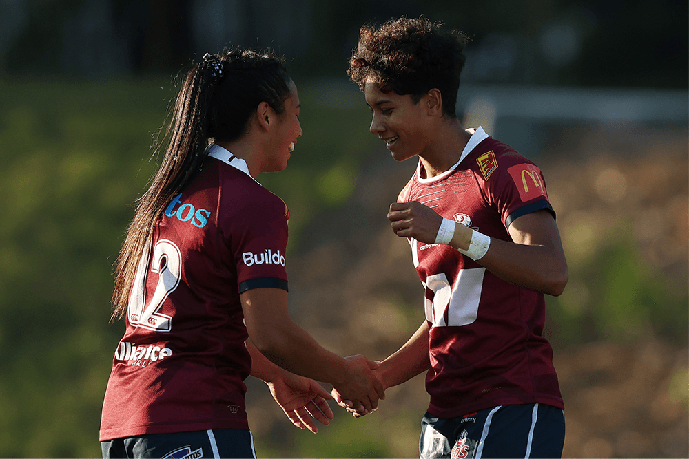 Heleina Young (right) has lit up the Super W competition on the wing. Photo: Getty Images.