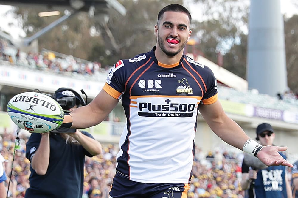 NRL player turned Wallabies prospect in action for the Brumbies. Photo: Getty Images