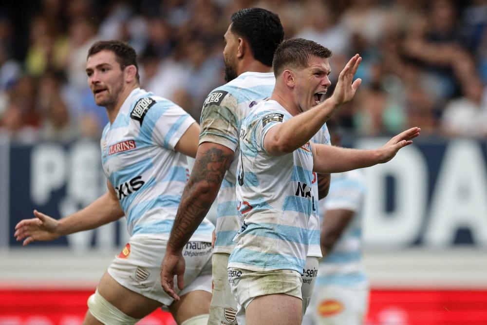 Owen Farrell's Racing 92 debut has ended with a defeat. Photo: AFP