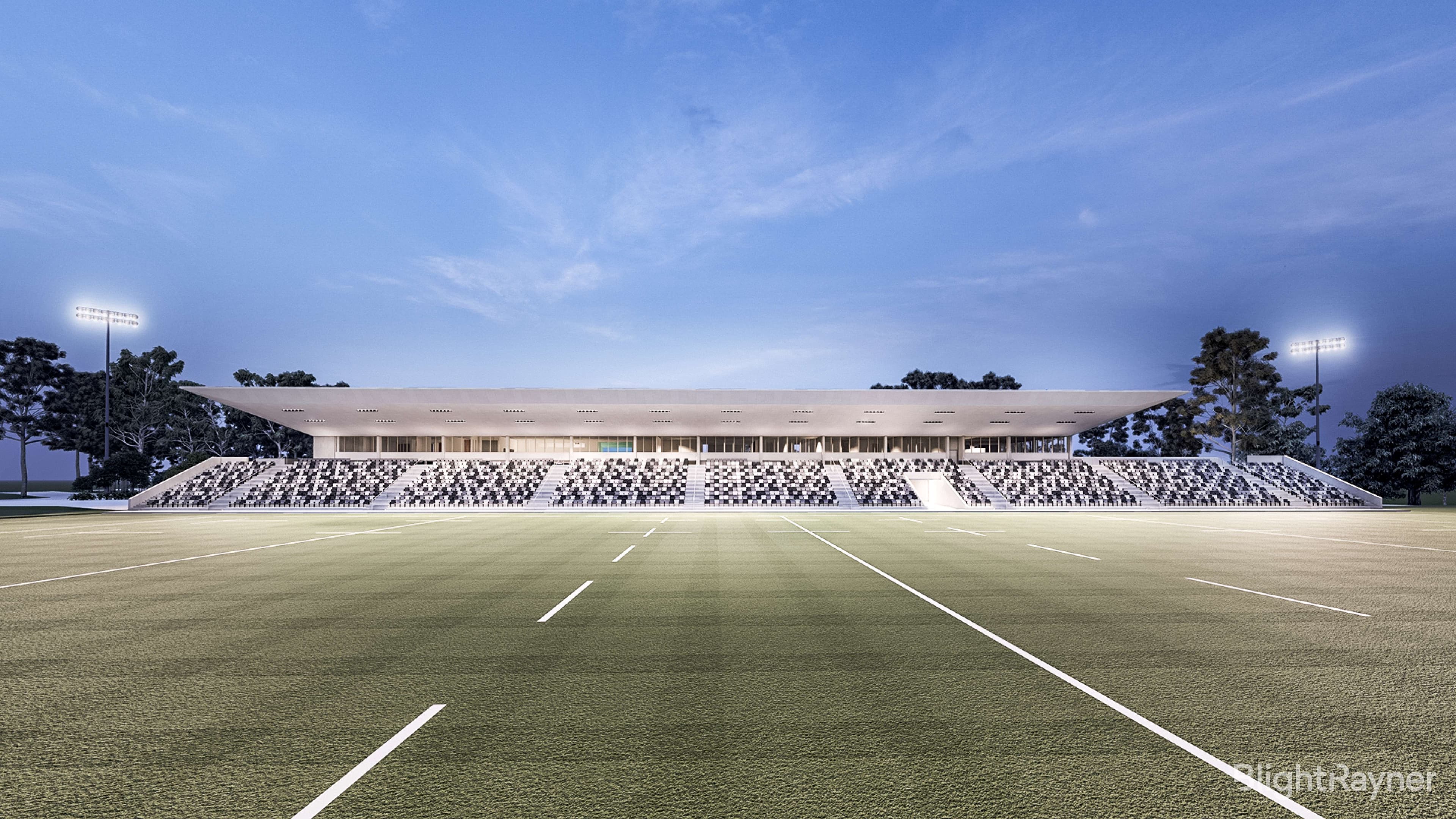 The new McLean Stand, set for a capacity of 3010 people. Photo Supplied