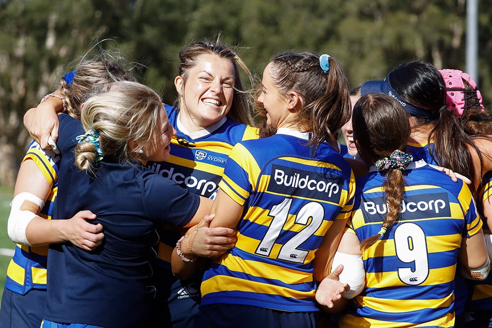 University of Sydney celebrate their Gold Final win. Photo: Karen Watson