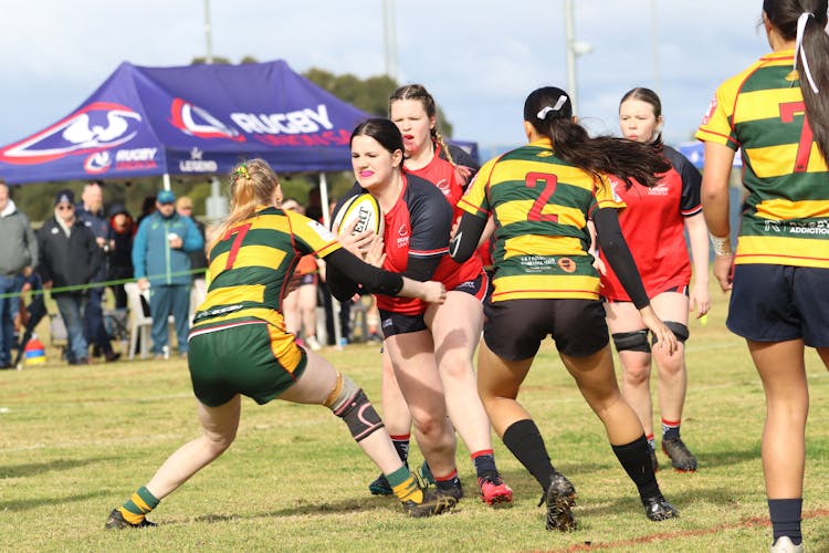 South Australia in action against Tasmania at the 2024 Southern States tournament in Adelaide. Picture: Rugby Australia