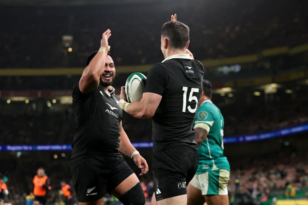 The All Blacks are full of momentum heading into next week's clash with France. Photo: Getty Images