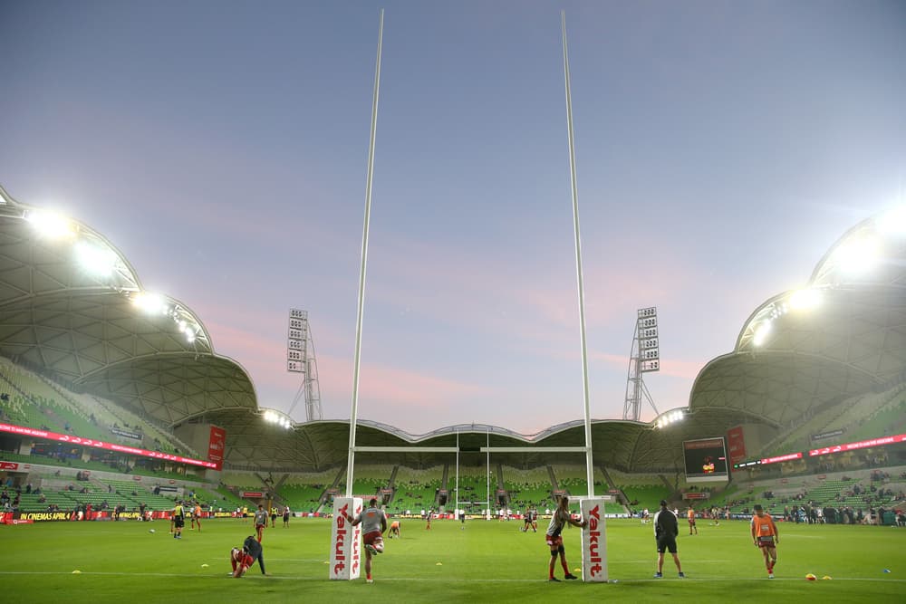 A man at last weekend's Rebels game has returned a positive test for coronavirus. Photo: Getty Images