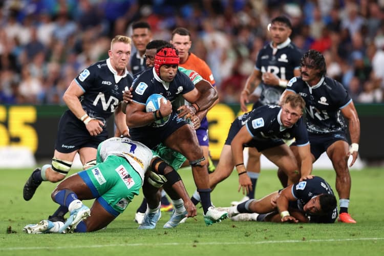 Langi Gleeson was excellent for the Waratahs against the Drua. Photo: Getty Images