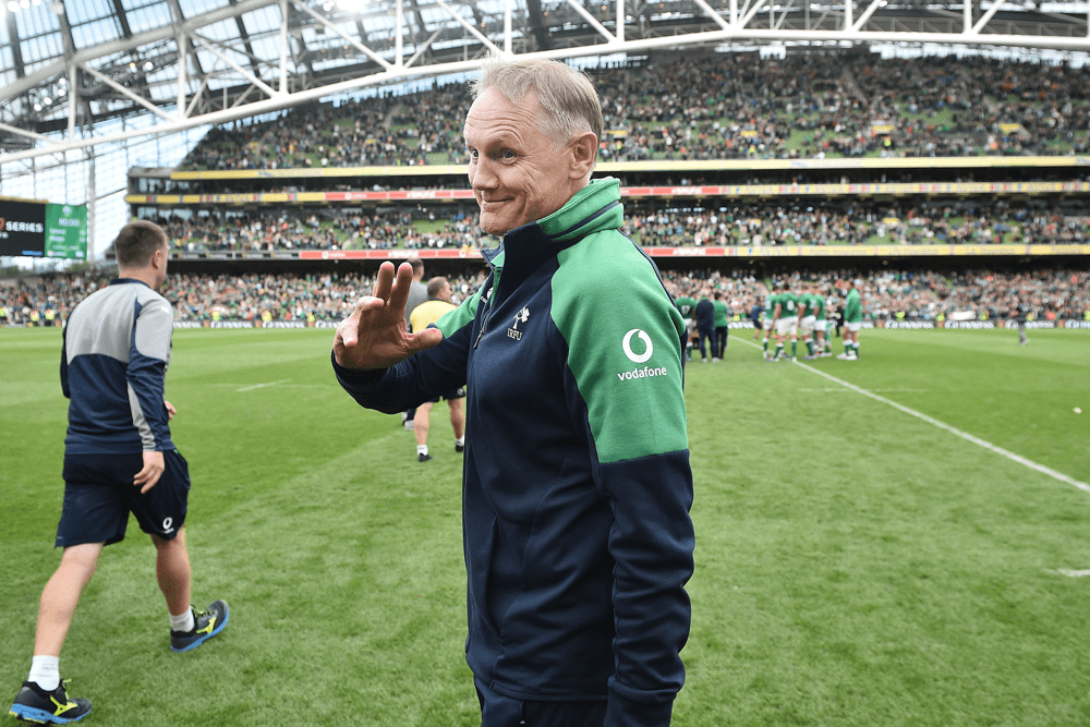 Australia coach Joe Schmidt is not expecting any "love bombs" when he returns to Lansdowne Road. Photo: Getty Images