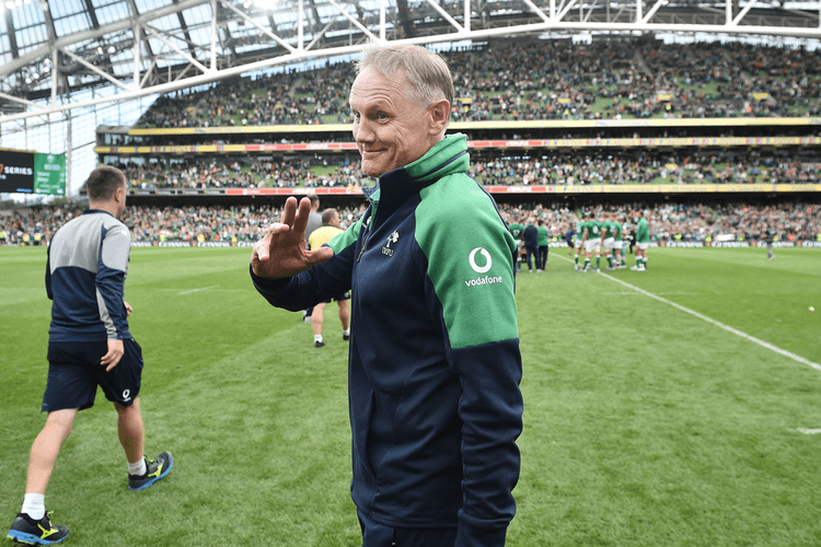 Australia coach Joe Schmidt is not expecting any "love bombs" when he returns to Lansdowne Road. Photo: Getty Images