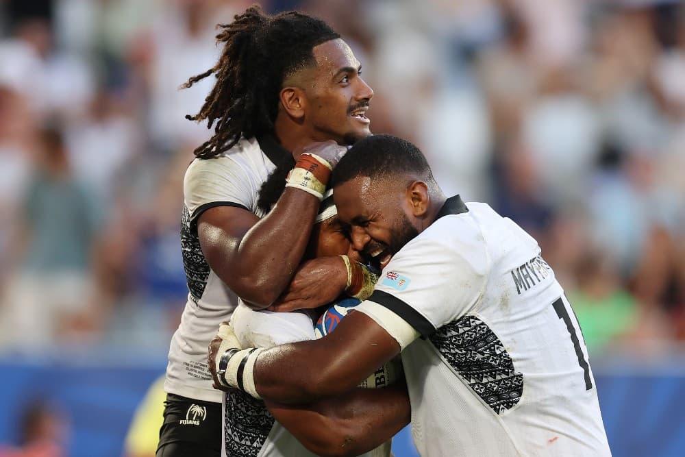 Fiji held on to defeat Georgia, sinking the Wallabies' World Cup hopes. Photo: Getty Images