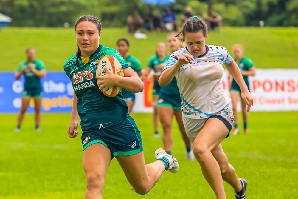 Bienne Terita starred during Australia A's tournament win at Coral Coast Sevens. Photo David Clifton