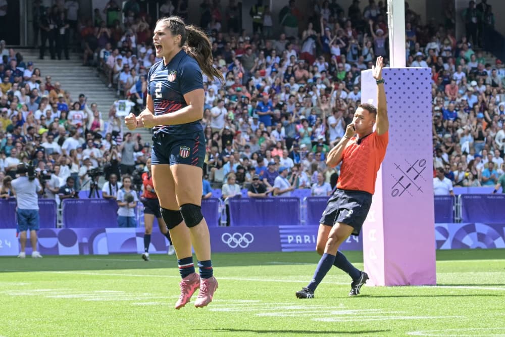 Ilona Maher made her debut for Bristol in England in front of a record crowd. Photo: AFP