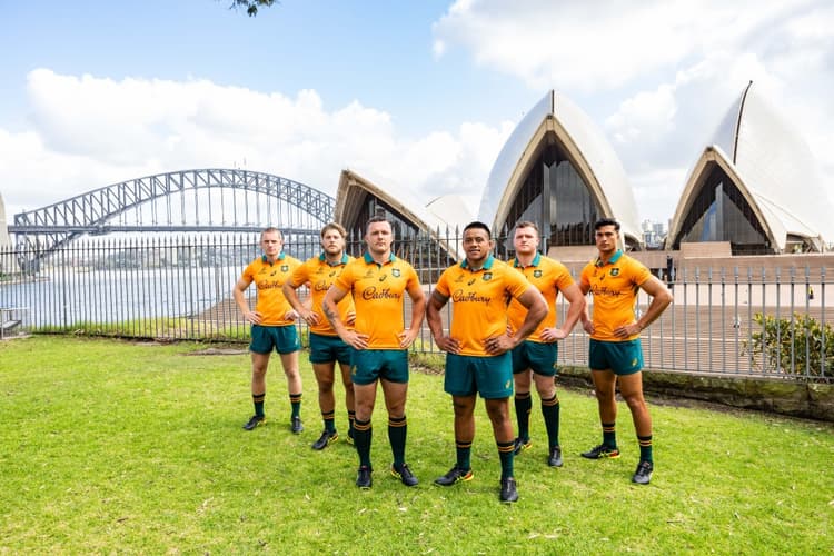 The Wallabies jersey has been revealed for the British & Irish Lions Series. Photo: ASICS