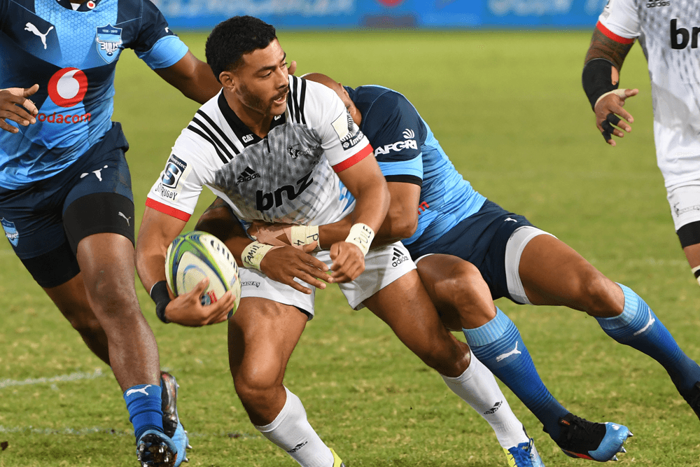 Richie Mounga put on a masterclass to help the Crusaders to a big win over the Bulls. Photo: Getty Images