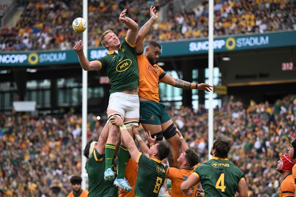 Lukhan Salakaia-Loto is unfazed about the mass changes made by the Springboks. Photo: Getty Images