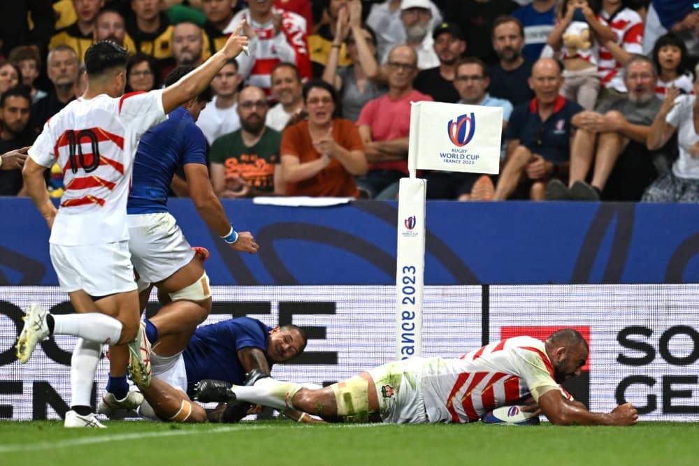 Japan held on to defeat Samoa. Photo: Getty Images