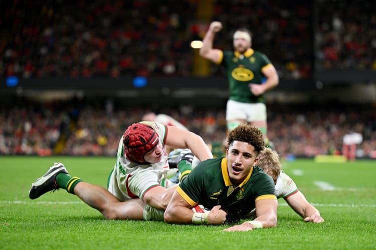 A second-string Springboks side eased past Wales to ensure they remain winless in 2024. Photo: Getty Images