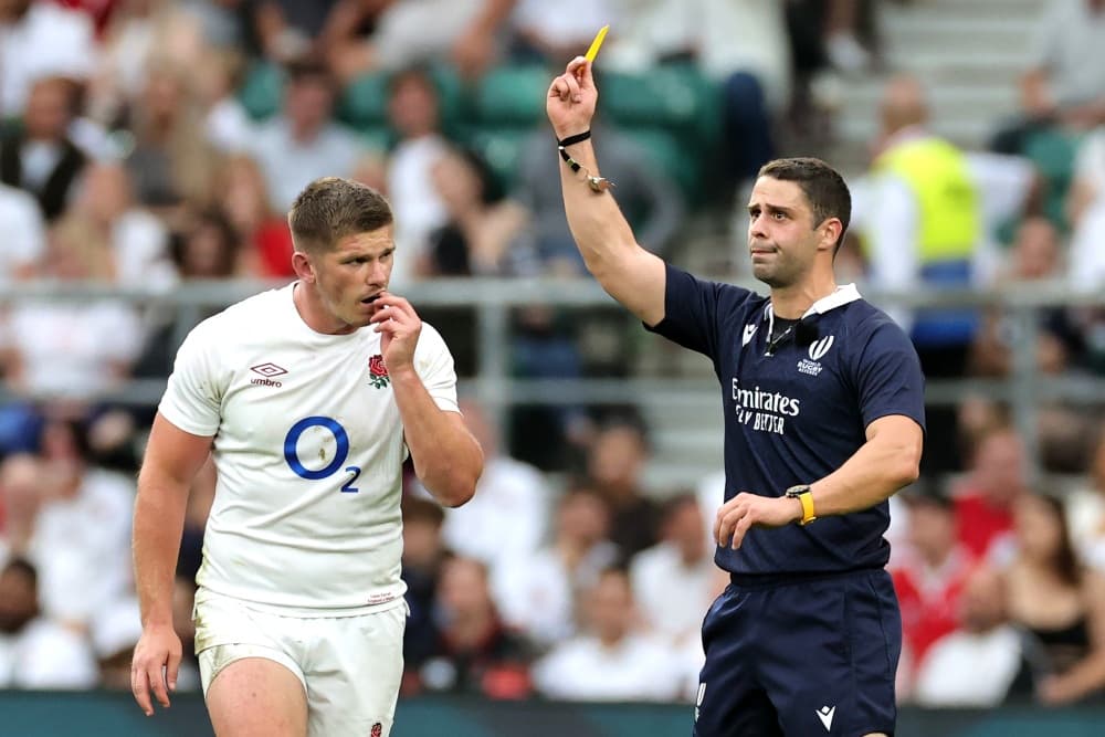 Owen Farrell has been cleared after his red card. Photo: Getty Images