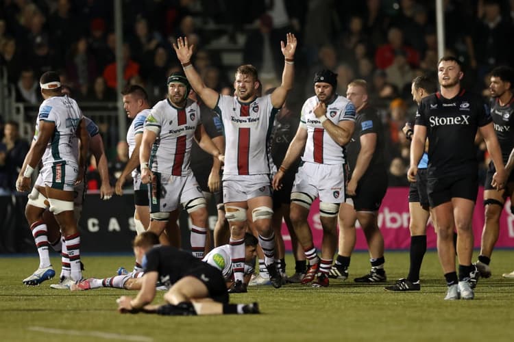 Michael Cheika's Leicester continues to roll on in the Premiership. Photo: Getty Images