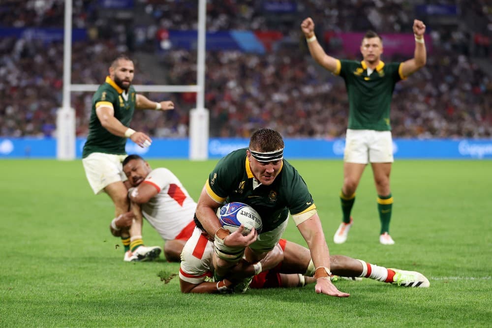 South Africa pulled away from Tonga. Photo: Getty Images