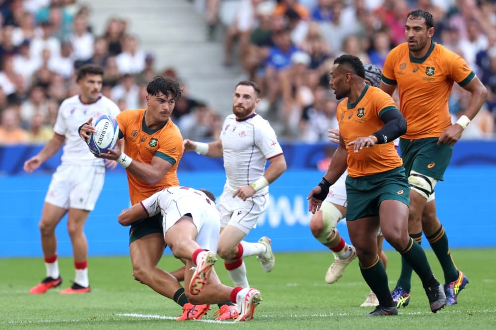 The Wallabies outclassed Georgia in their Rugby World Cup opener. Photo: Getty Images