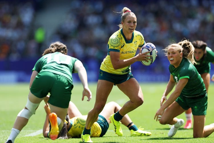 The Aussies are back in action in Paris at the Rugby Sevens. Photo: World Rugby