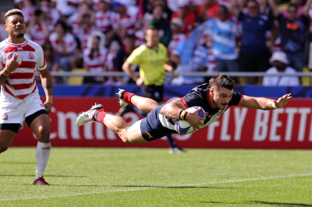 Argentina overcame a tense first half to defeat Japan. Photo: Getty Images